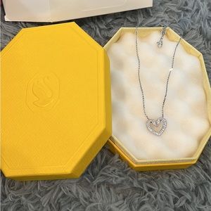 Heart shaped crystal necklace